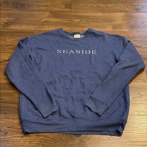 JM Collection Seaside Blue Crewneck Sweater